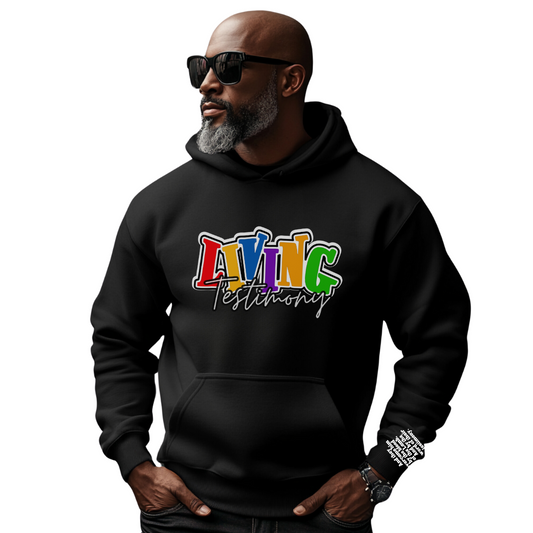 "Living Testimony"  |  Black Unisex Hoodie | Original Collection