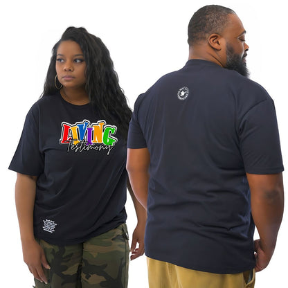 "Living Testimony" | Black Unisex Tee | Original Collection