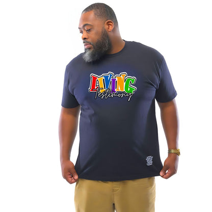 "Living Testimony" | Black Unisex Tee | Original Collection