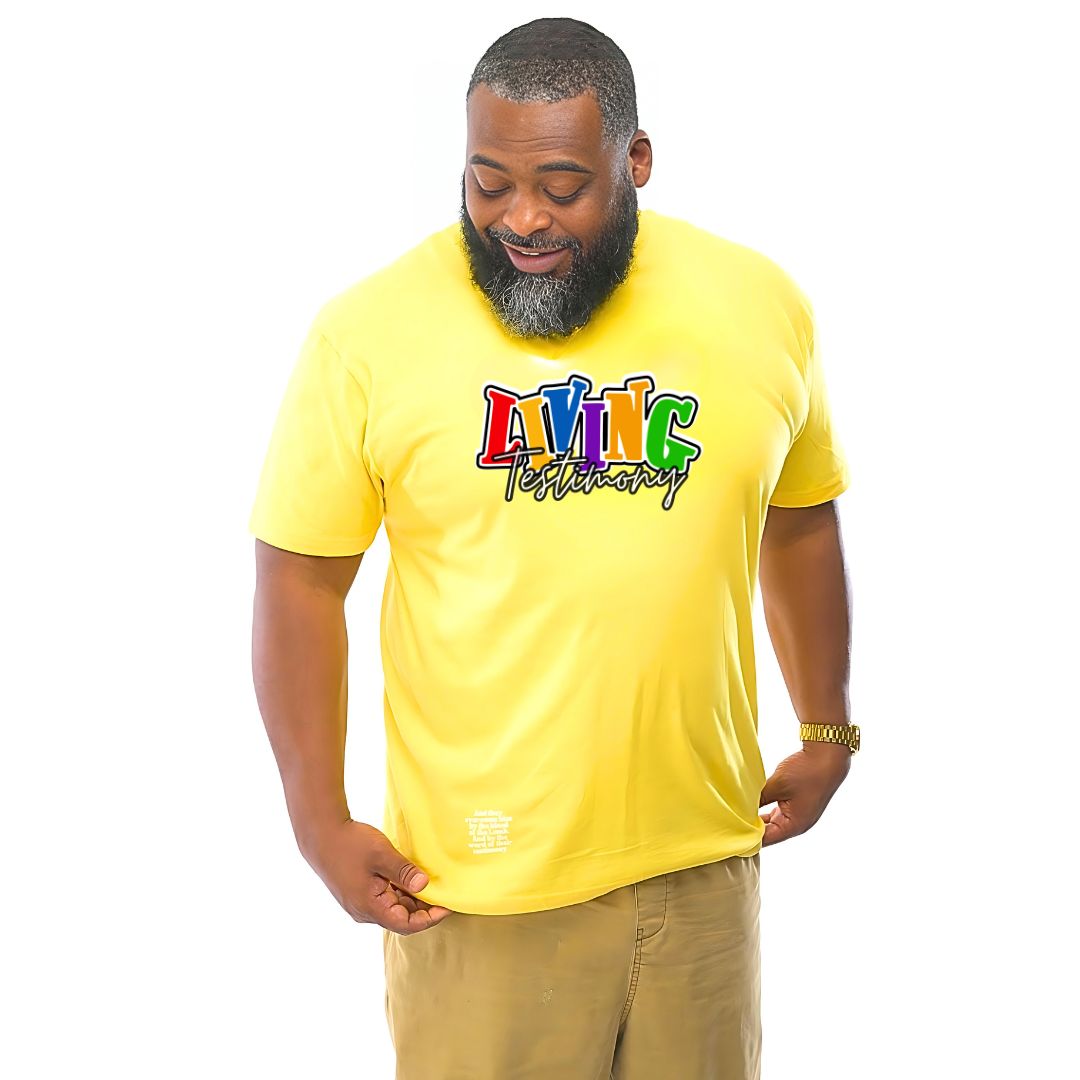 "Living Testimony" | Yellow  Unisex Tee | Original Collection