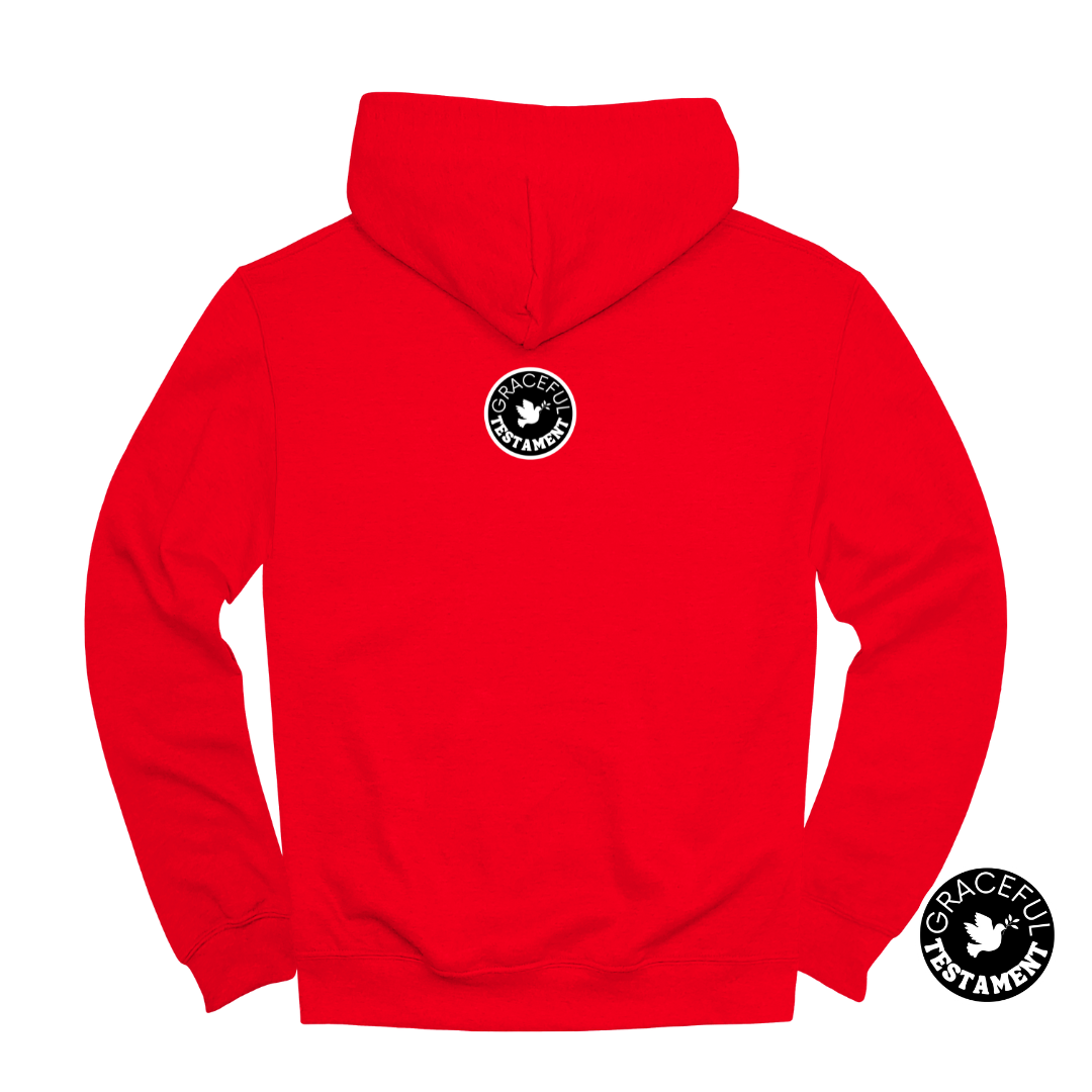 "Living Testimony"  | Red  Unisex Hoodie | Original Collection