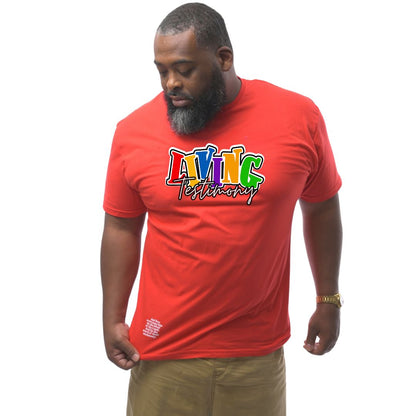 "Living Testimony"  | Red Unisex Tee | Original Collection